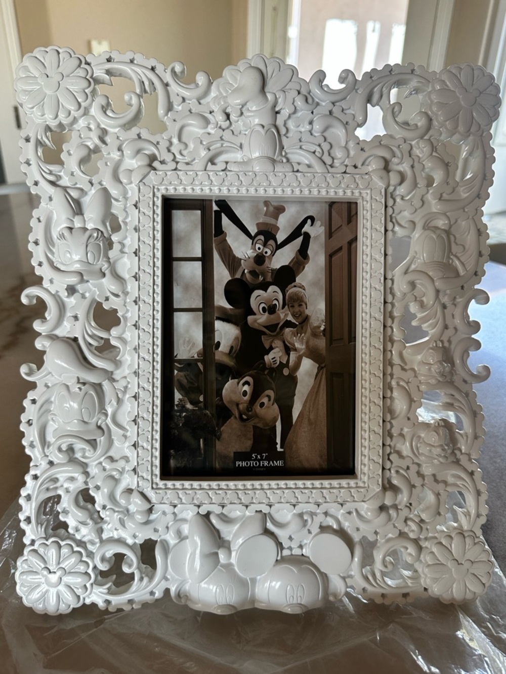 Disney White Ornate Mickey & Friends Decorative Picture Frame